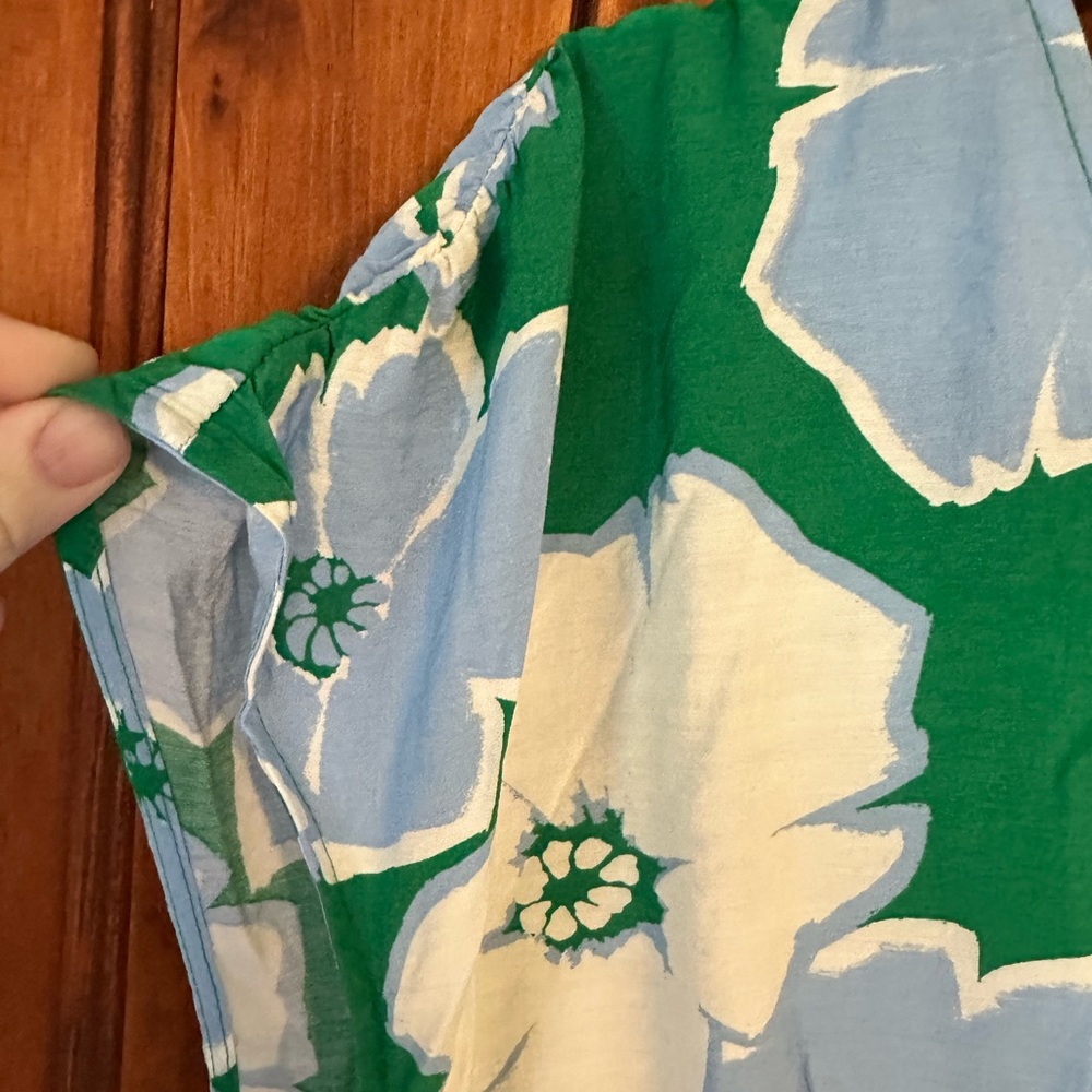 Sonoma Green and Blue Floral Maxi Dress - Picture 5 of 6